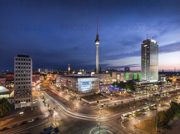 Alexanderplatz at sunset