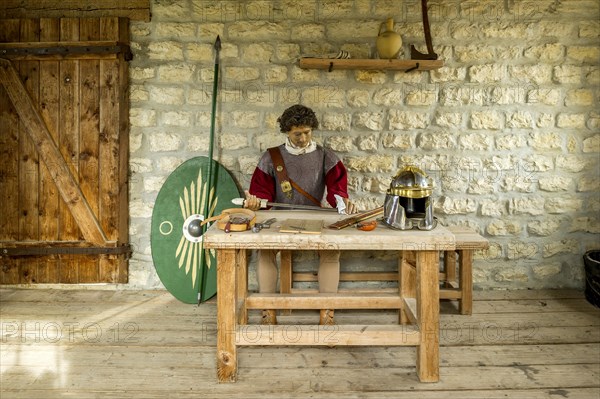 Guardroom in the Roman fort Pfunz