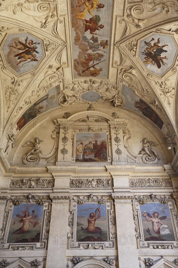 Ceiling painting in the Wallenstein Palace