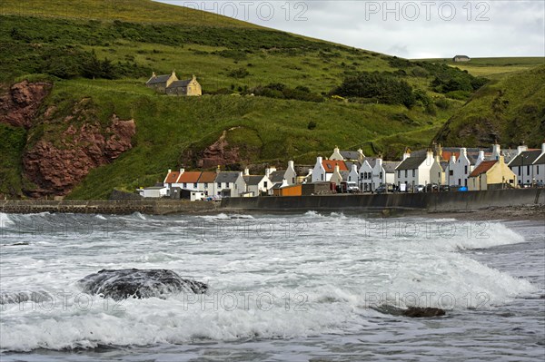 Sea and fishing village of Pennan