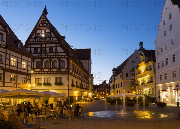 Market square at dusk