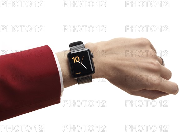 Woman hand with Apple Watch