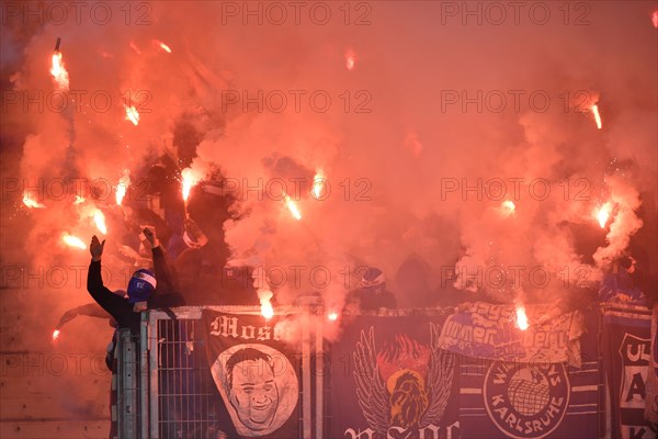 Radical fans at soccer match