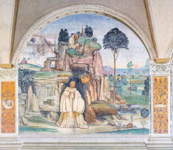 Fresco of the Devil Destroys the Little Bell by Sodoma