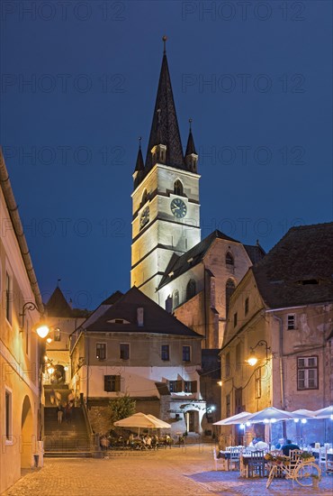 Old Town and Lutheran Cathedral by Night