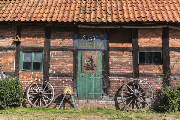 Facade of an art forge