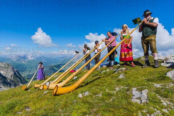 Mountain mass on the Hochrappenkopf