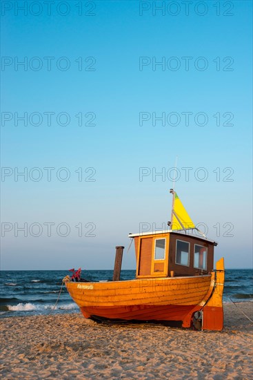 Fishing boat on beach