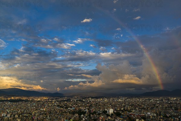 Aerial view from Swayambhunath Temple