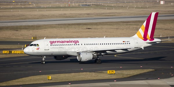 Aircraft German Wings Airbus A320-200 on Runway