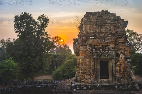 Temple ruins at Sunset