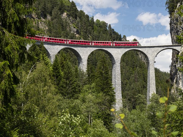 Landwasser Viaduct of the Rhaetian Railway