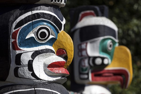 Totem poles in Stanley Park