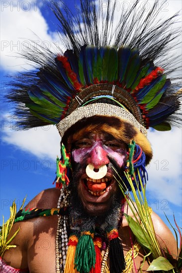 The highland tribes present themselves at the annual Sing Sing of Goroka