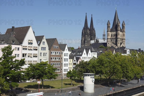 Great St. Martin Church and Cologne Cathedral