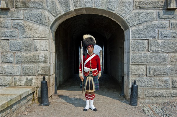 Traditional dressed guard