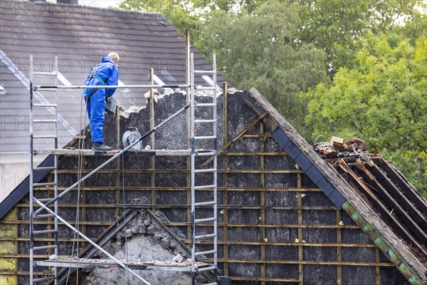 Demolition of an older residential building