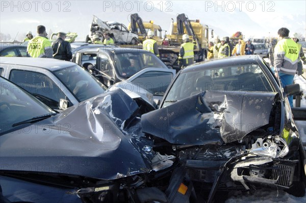 Demolished cars