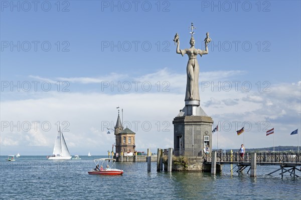 Imperia statue at the harbor entrance