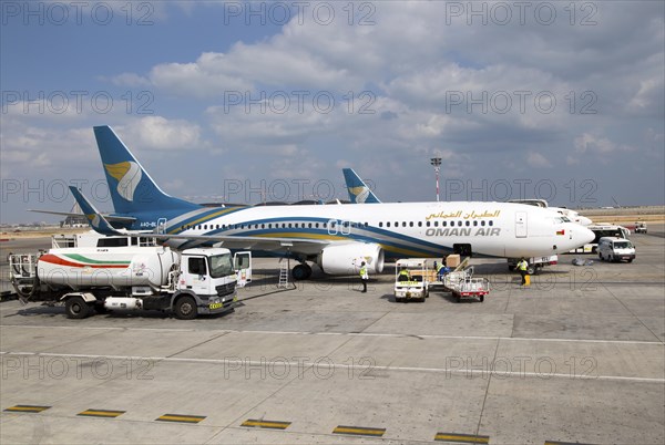 Oman Airways Boeing 737 plane