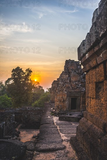 Temple ruins at Sunset