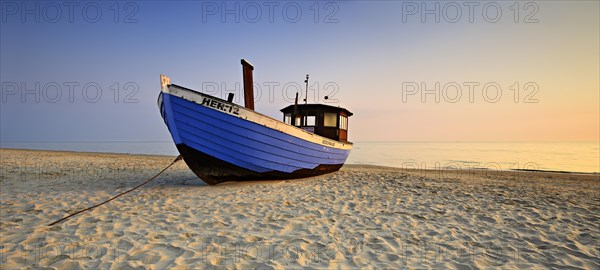 Fishing boat on beach