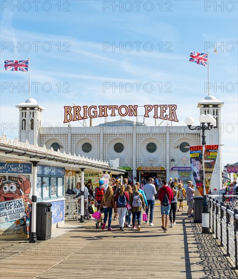 Tourists on the Brighton Palace Pier