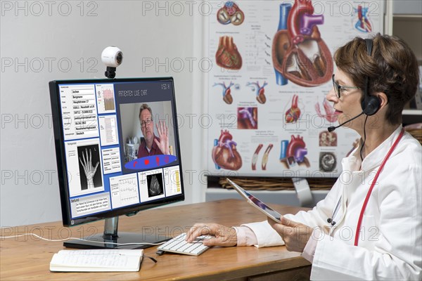 Symbol photo for telemedicine