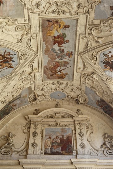 Ceiling painting in the Wallenstein Palace