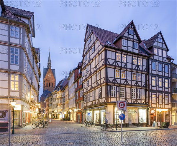 Half-timbered houses on Holzmarkt