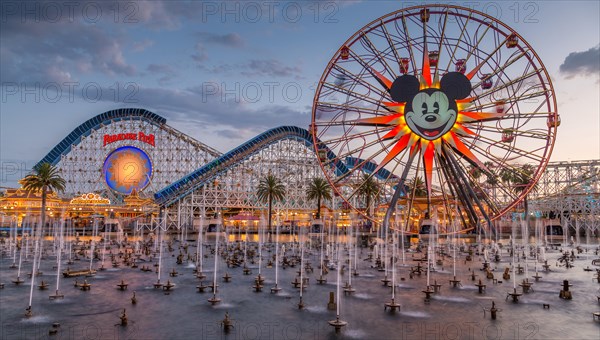 Ferris Wheel Mickey's Fun Wheel and Roller Coaster California Screamin'