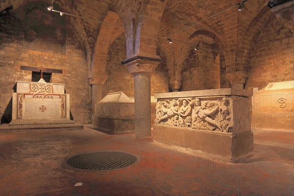 Sarcophagus in the crypt