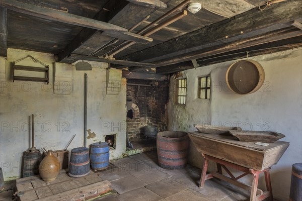 Working space inside of the historic farm Kommandorgard