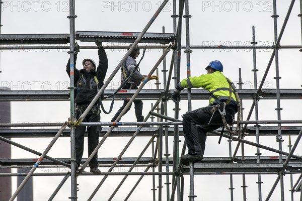 Scaffolders at work