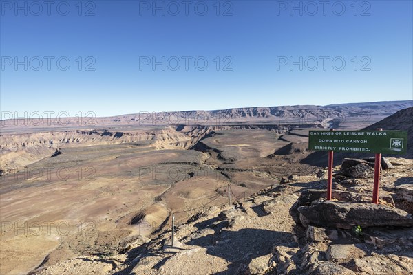 Sign at start of Fish River Canyon Hiking Trail