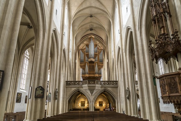 Church organ of the Evangelical Lutheran parish church St. Jakob in Rothenburg ob der Tauber