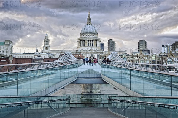 Millennium Bridge and St Pauls Cathedral