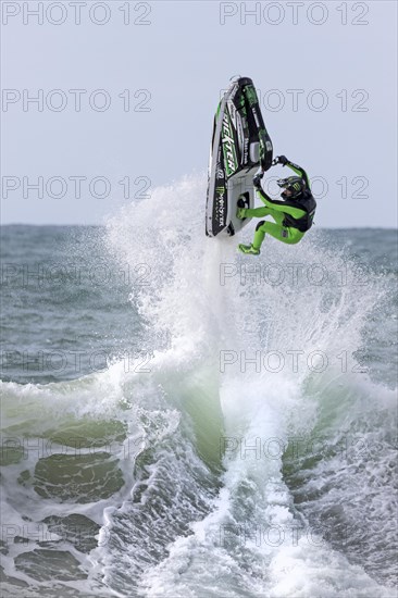 Jet Ski driver in wave