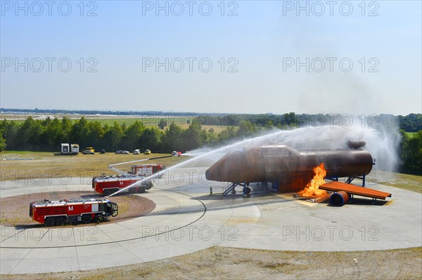 Aircraft fire drill
