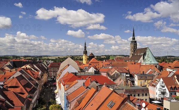 View from Reichenturm onto old town