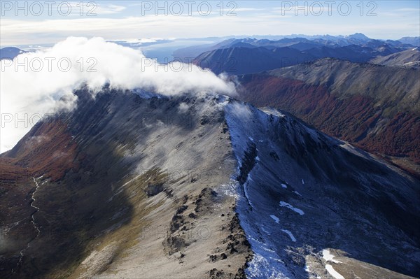 Aerial view of Tierra del Fuego National Park