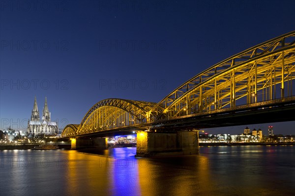 Cologne Cathedral with Hohenzollern Bridge