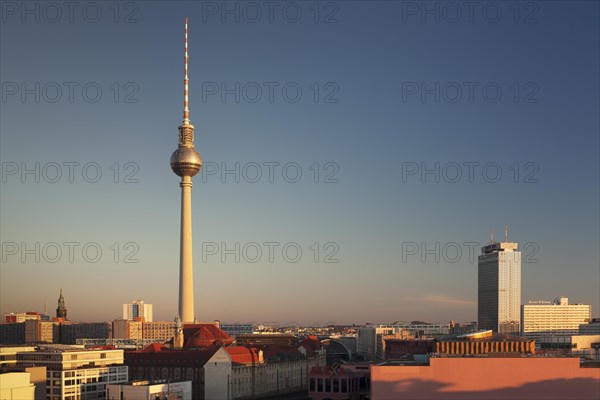 Berlin Mitte with TV Tower and Park Inn Hotel Berlin