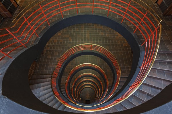 Round staircase in Kontor building Sprinkenhof