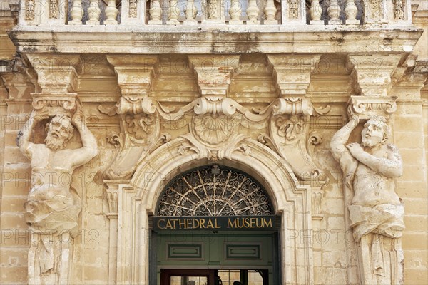 Baroque facade with caryatids