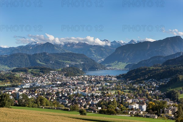 View from Sonnenberg on Kriens