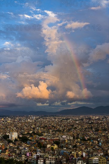 Aerial view from Swayambhunath Temple