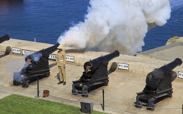 Saluting Battery gun firing