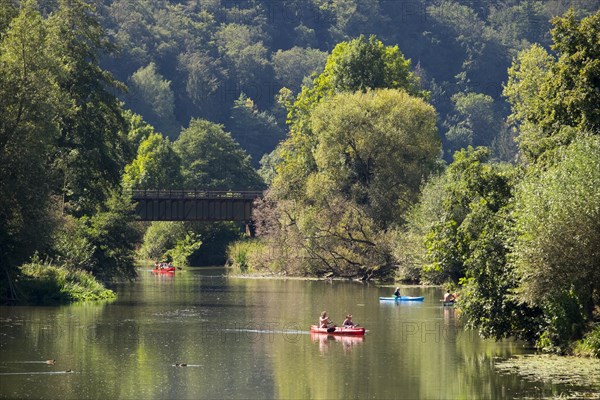Canoe and kayak on the Altmuhl River