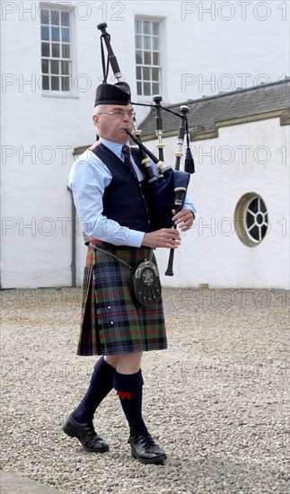 Bagpipe player